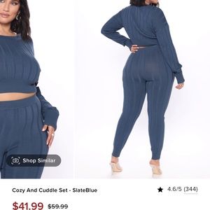 Fashionnova two piece ribbed knit set NEW